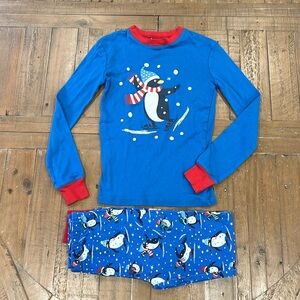 Mini Boden skating penguin pajamas